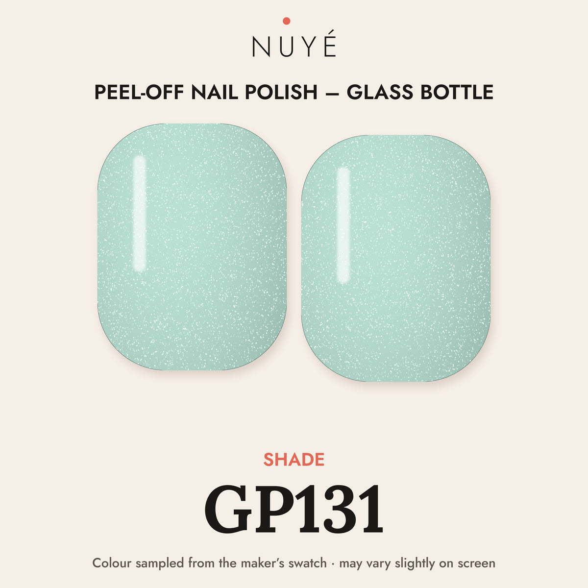 Peel-Off Nail Polish – Glass Bottle – shade GP131