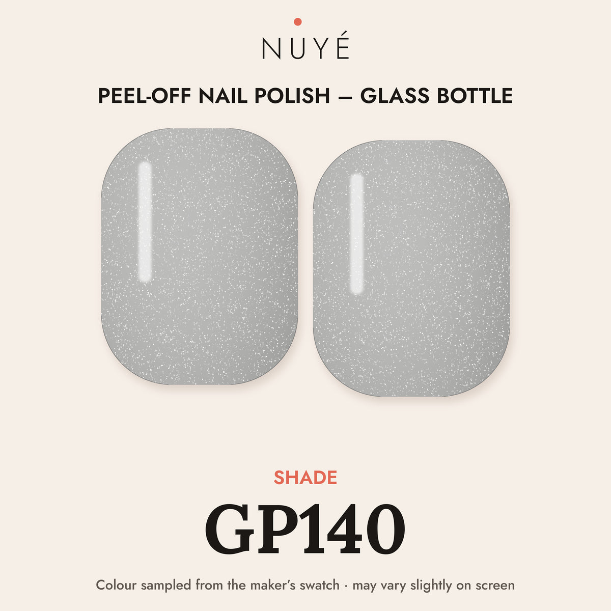 Peel-Off Nail Polish – Glass Bottle – shade GP140