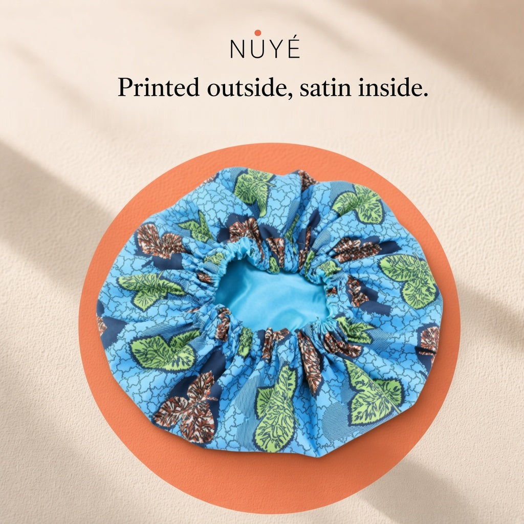 Printed Satin-Lined Bonnet
