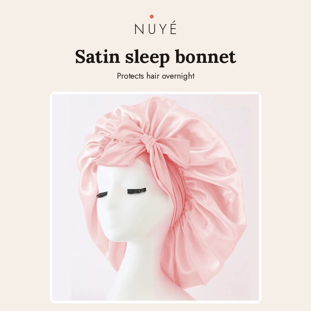Adjustable Satin Sleep Bonnet
