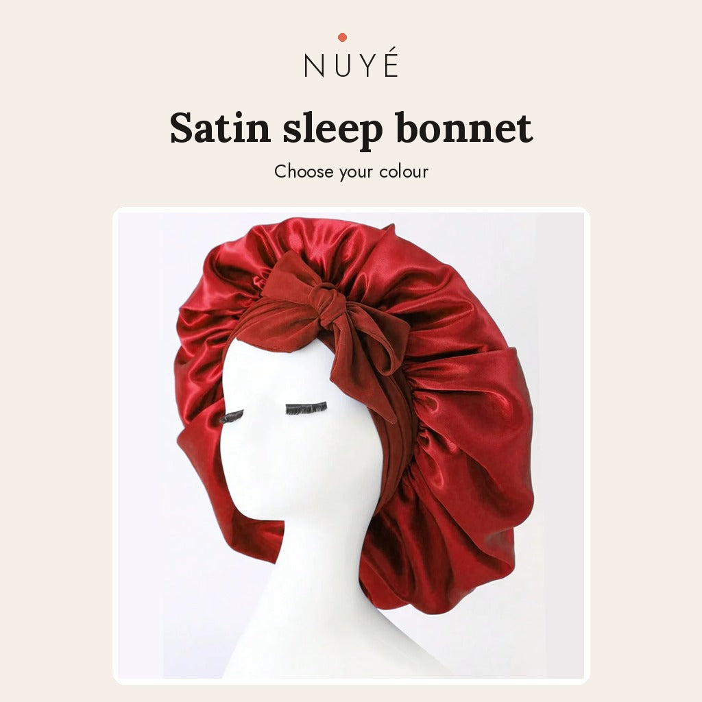 Adjustable Satin Sleep Bonnet