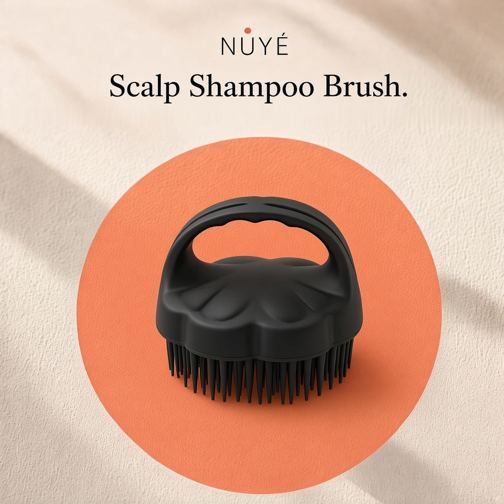 Silicone Scalp Shampoo Brush (Black)