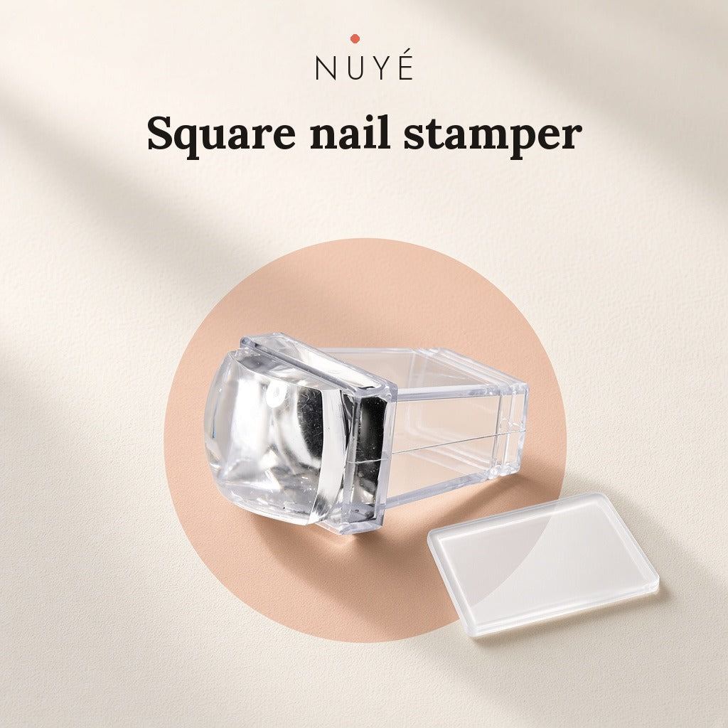 Square Clear Nail Stamper & Scraper