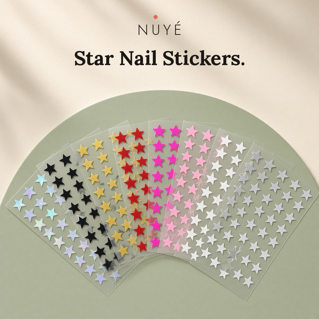 Star Nail Stickers – 8 Sheets